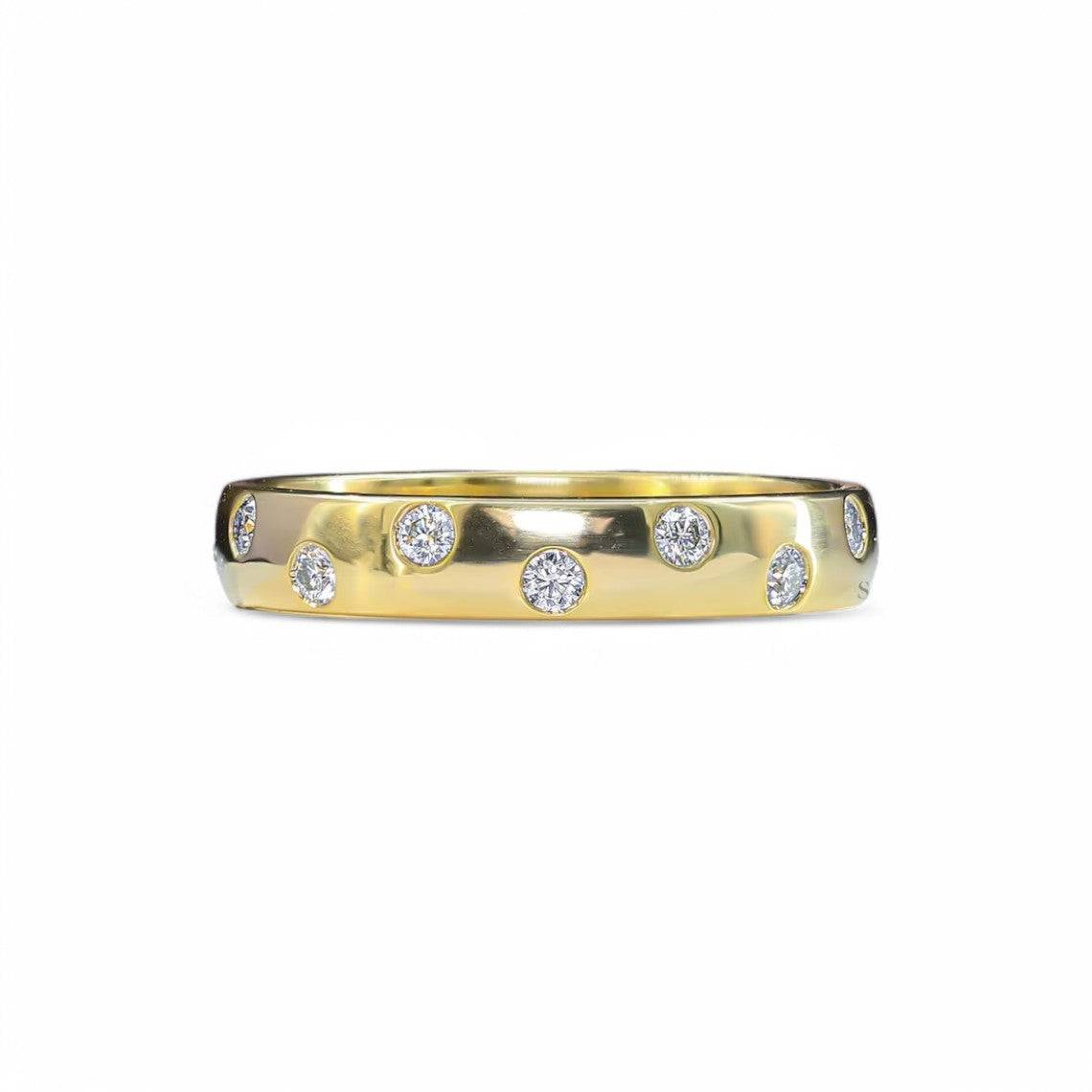 Flush Set Lab Diamond Eternity Ring - GEMPARA