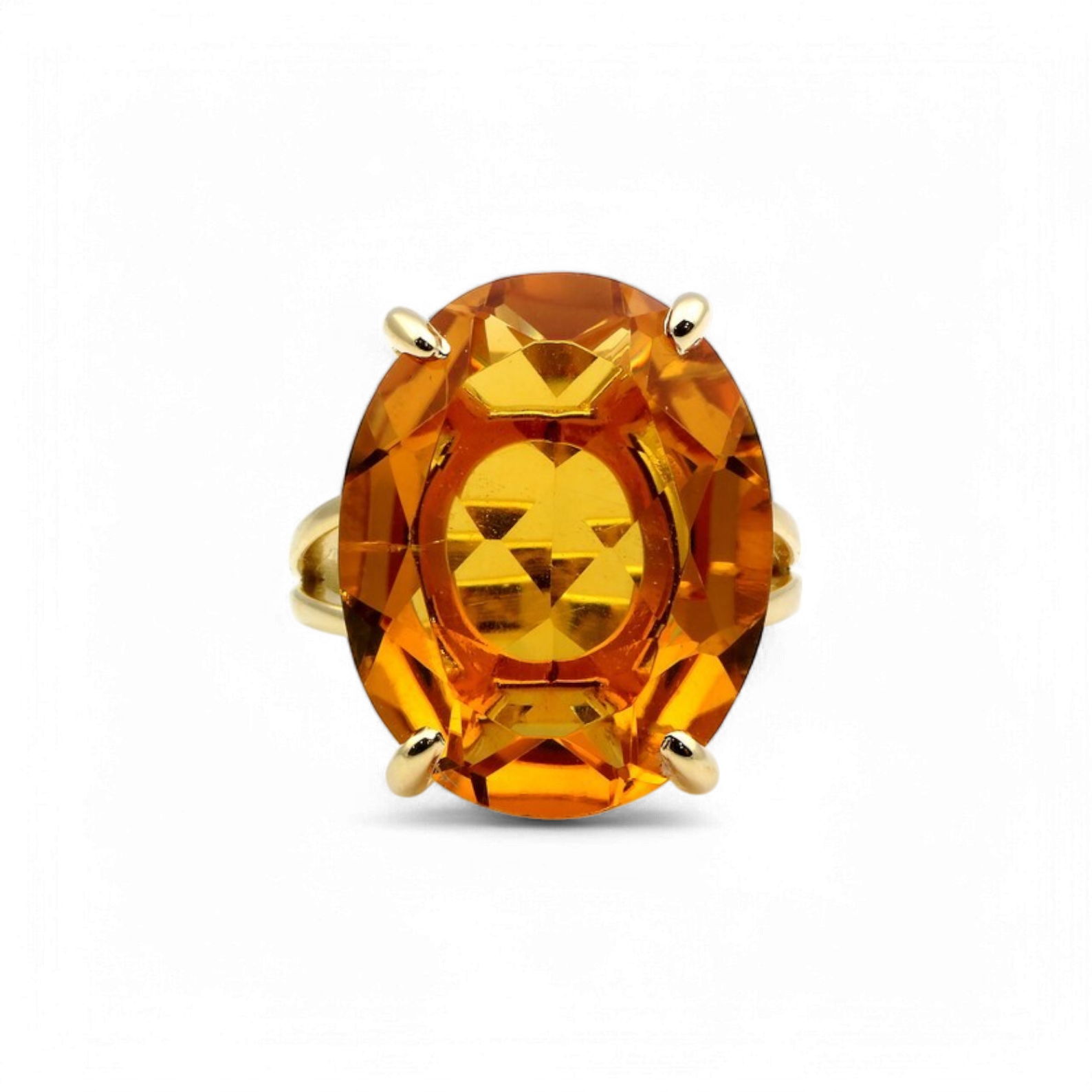 Golden Ember Citrine Ring - GEMPARA
