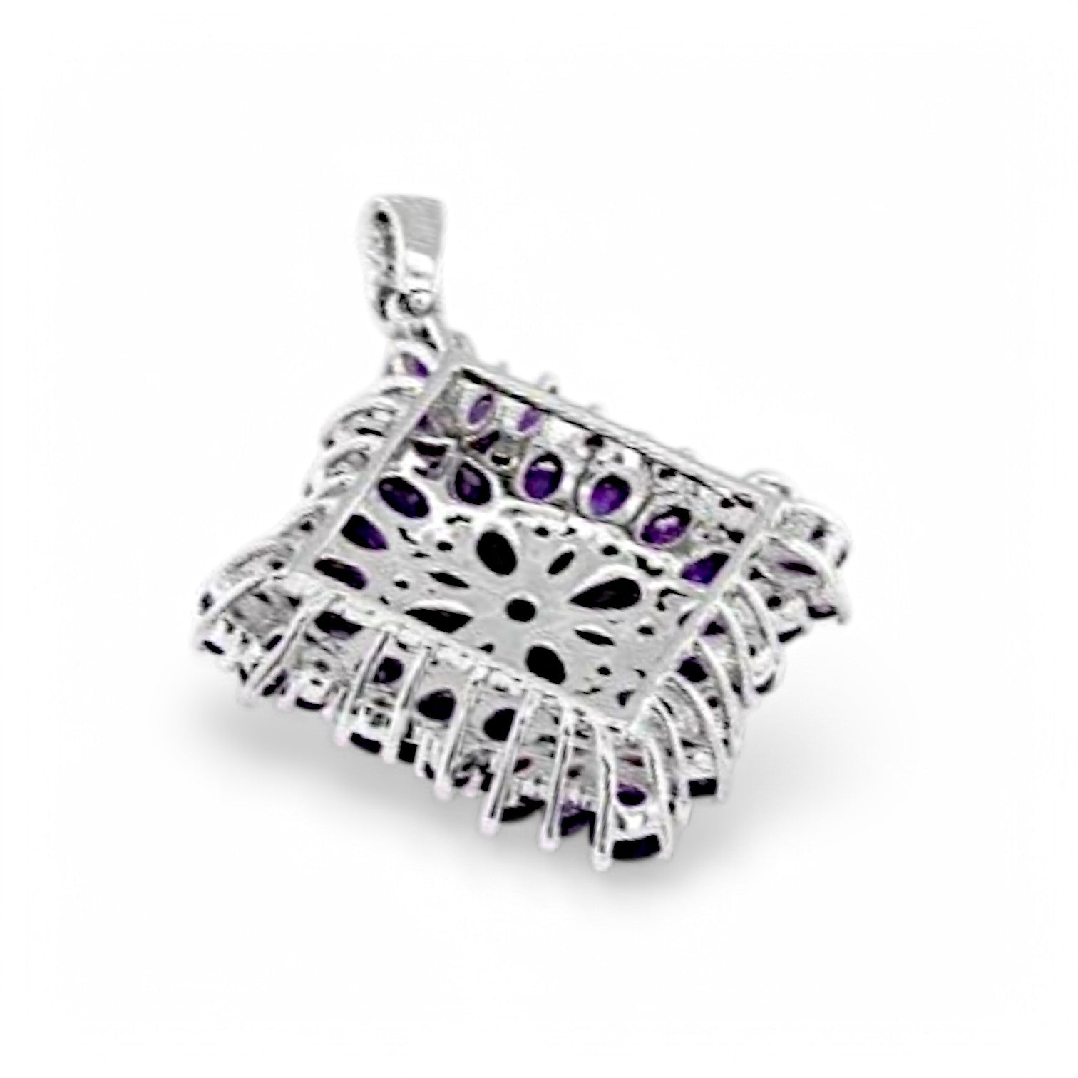 2CT Cluster Amethyst Pendant - GEMPARA