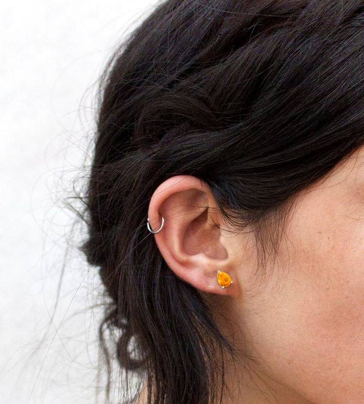 5CT Golden Glow Citrine Stud Earrings - GEMPARA